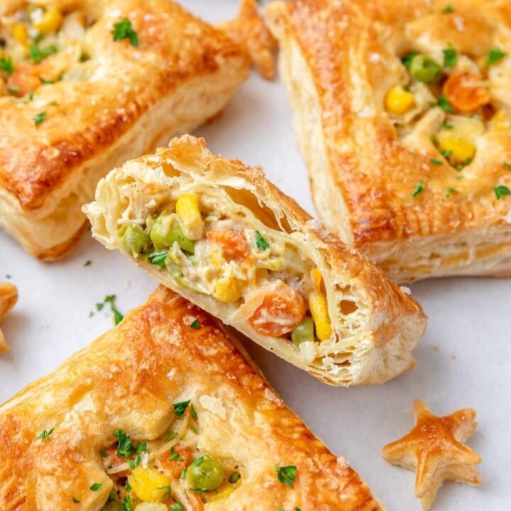 Stuffed Chicken Puff Pastry Pie